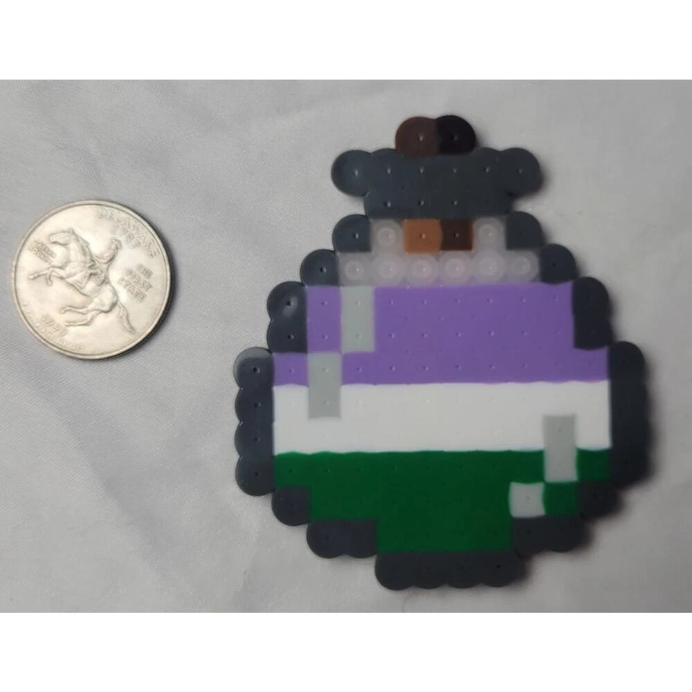Genderqueer LGBT Potion Perler Pixel Art